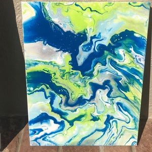 Original acrylic pour painting